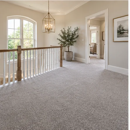 Illustrative carpeted upper floors