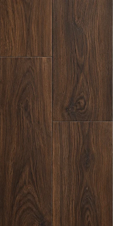 Illustrative dark wood laminate finish sample