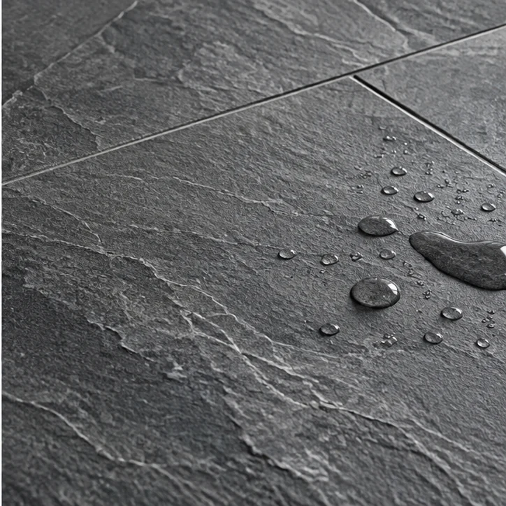 Waterproof options luxury vinyl tile surface