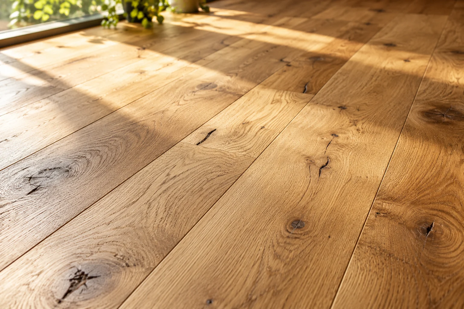 Illustrative close-up of natural hardwood grain and colour variation