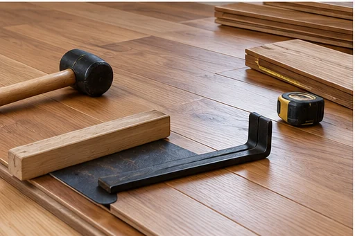Illustrative hardwood selection detail: installation method