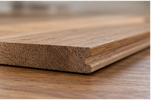 Illustrative hardwood selection detail: thickness
